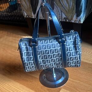 Fendi small duffel with leather trim- authentic